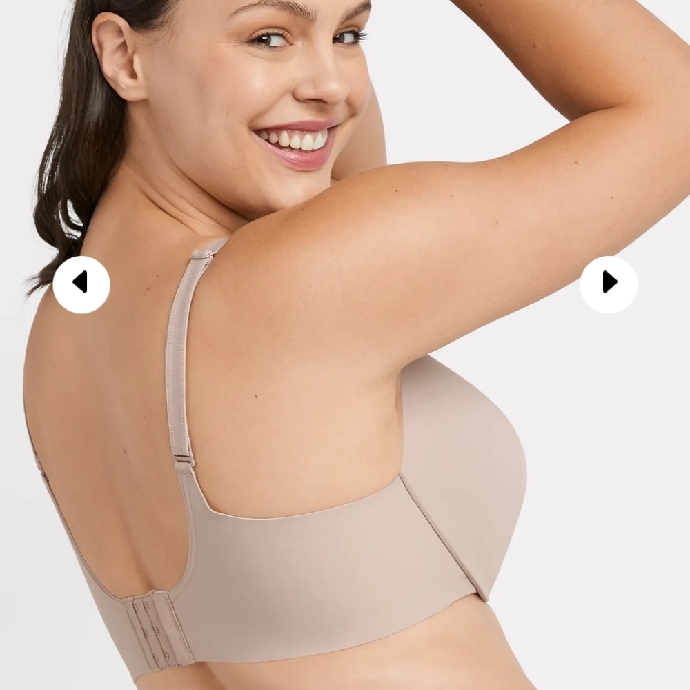 NEW Maidenform Dreamwire Back Smoothing Underwire Nude Tan T Shirt Bra Size 34C